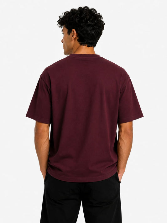 PARIDON Essential Premium Crew Neck T-Shirt – Deep Burgundy