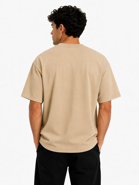 PARIDON Essential Premium Crew Neck T-Shirt – Sand Beige