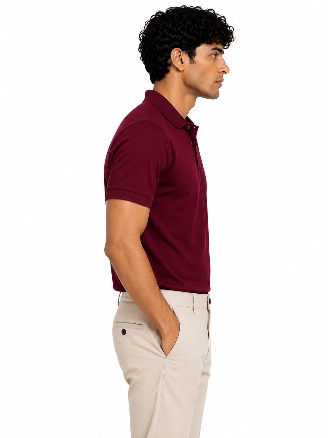 PARIDON Premium Cotton Polo T-Shirt – Maroon