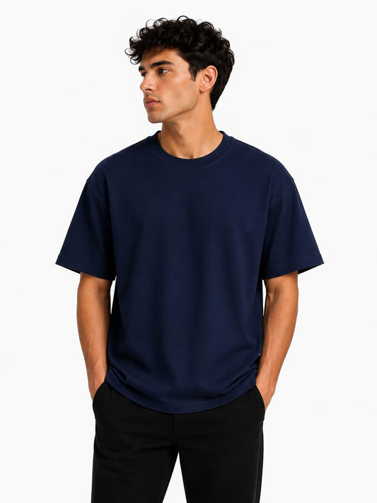 PARIDON Essential Premium Crew Neck T-Shirt – Deep Navy