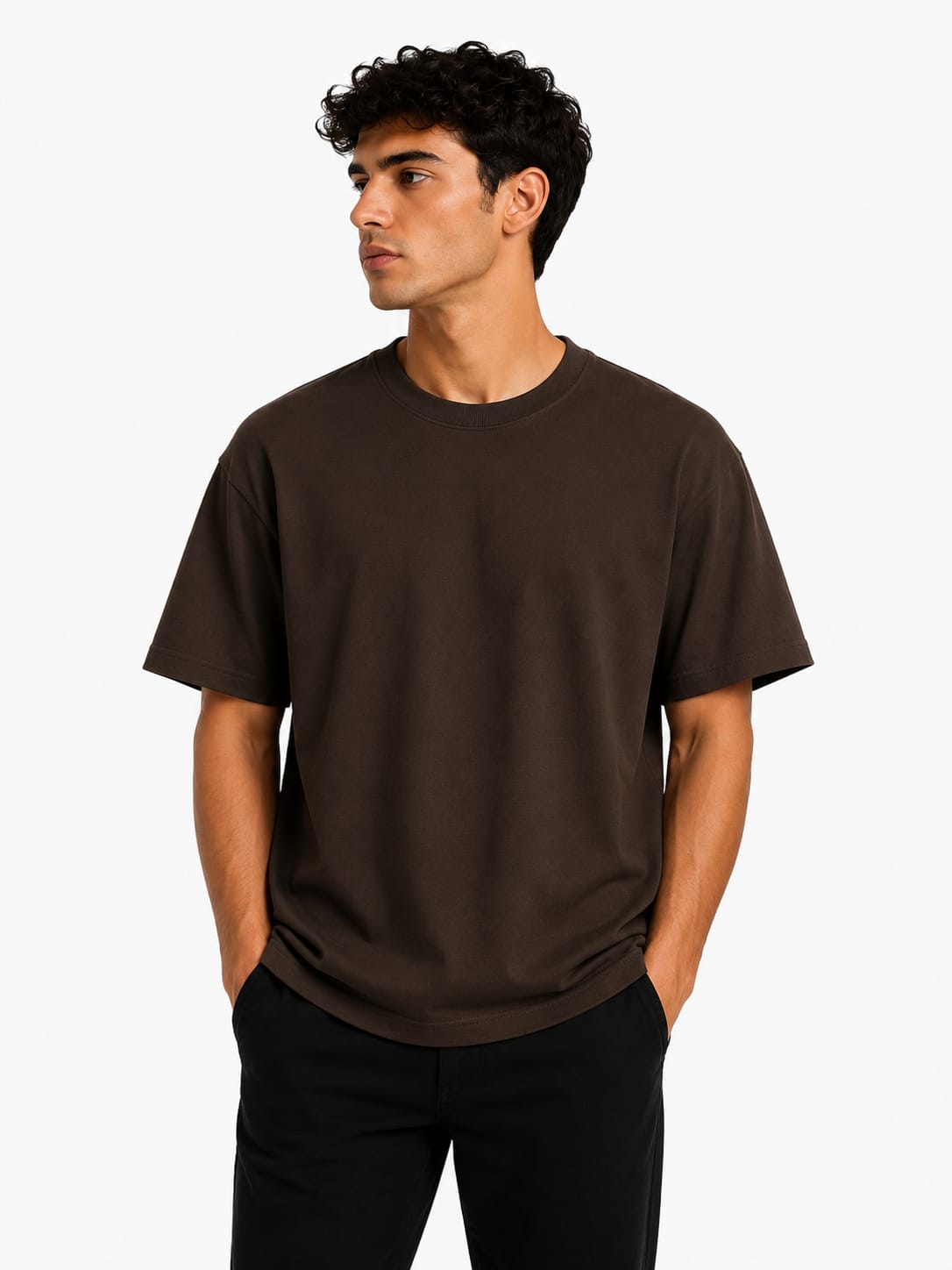 PARIDON Essential Premium Crew Neck T-Shirt – Espresso Brown