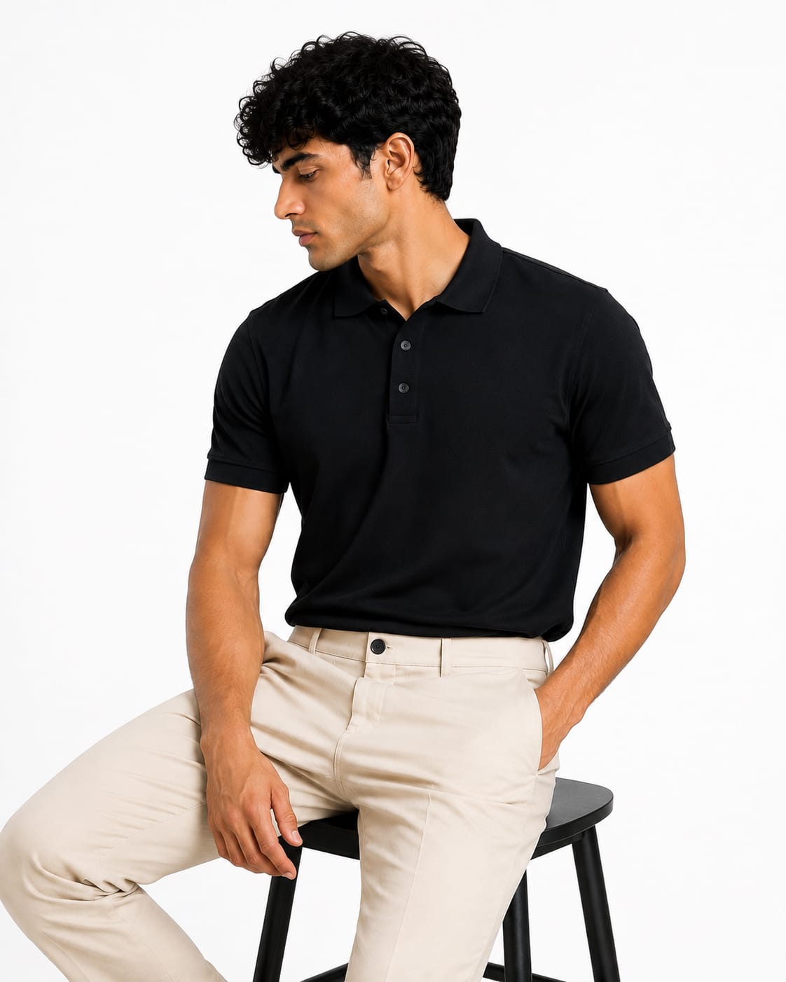 PARIDON Premium Cotton Polo T-Shirt – Black