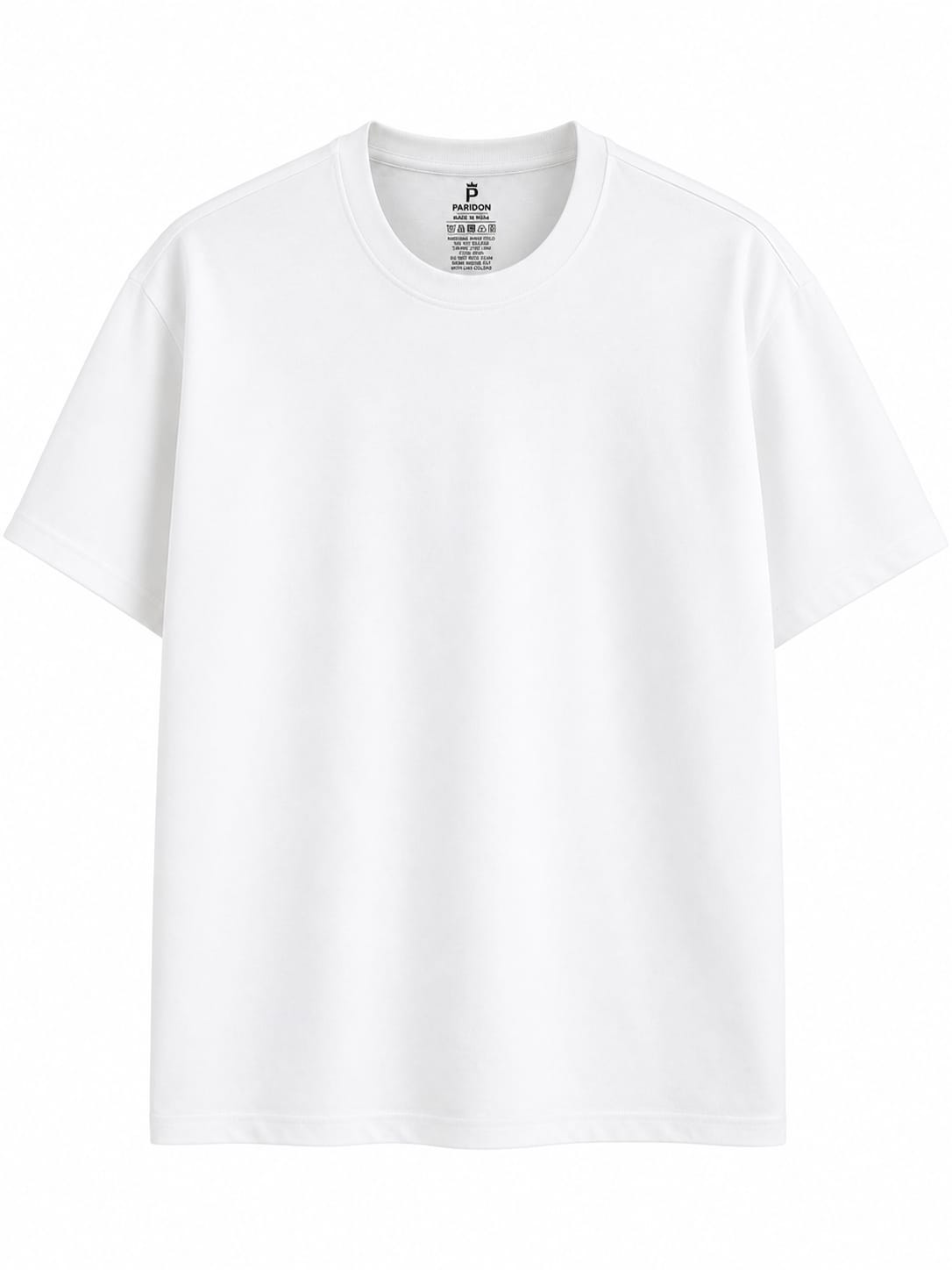 PARIDON Essential Premium Crew Neck T-Shirt – Pure White