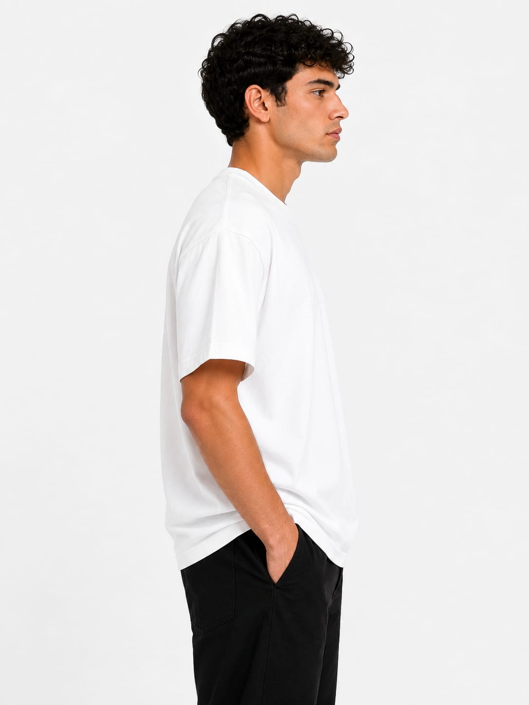 PARIDON Essential Premium Crew Neck T-Shirt – Pure White