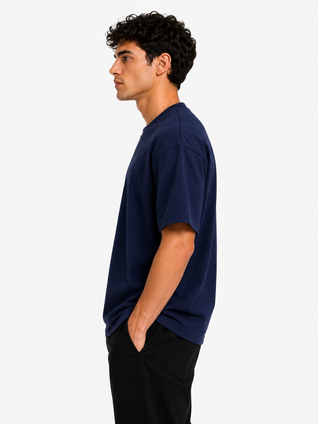 PARIDON Essential Premium Crew Neck T-Shirt – Deep Navy