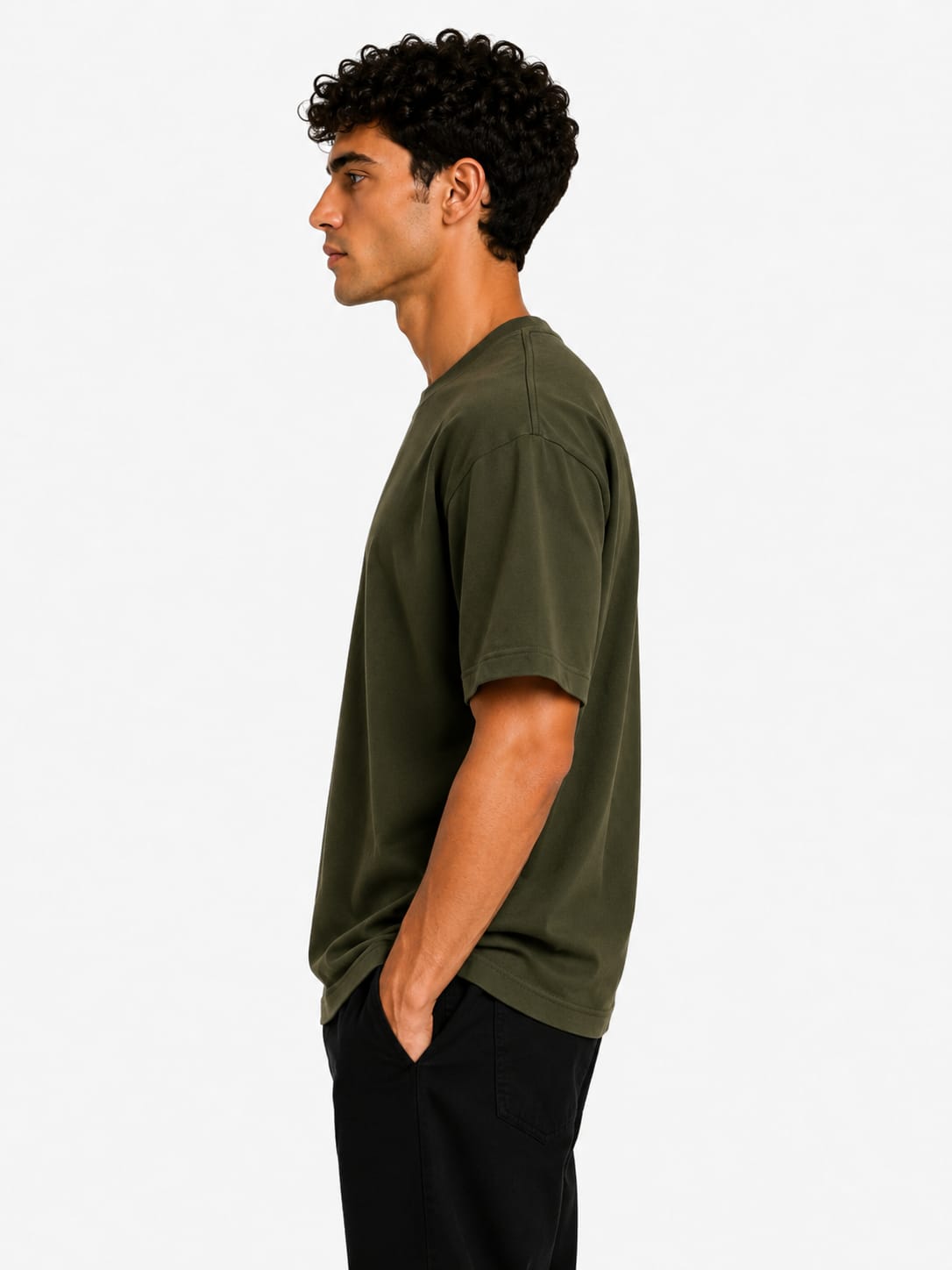 PARIDON Essential Premium Crew Neck T-Shirt – Deep Olive