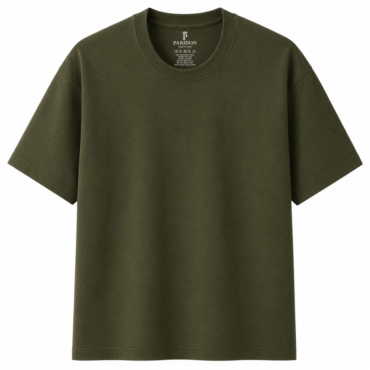 PARIDON Essential Premium Crew Neck T-Shirt – Deep Olive