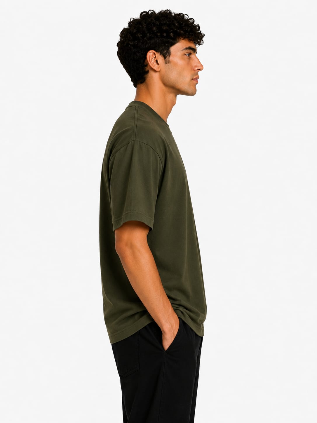 PARIDON Essential Premium Crew Neck T-Shirt – Deep Olive