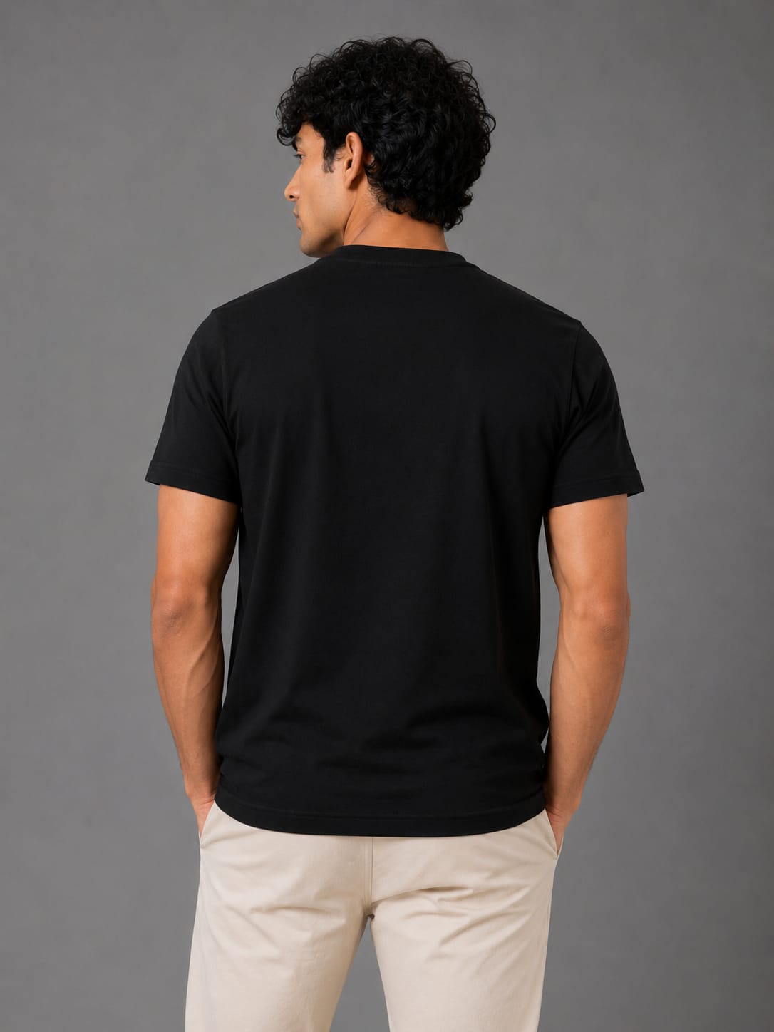 PARIDON Essential Premium Regular Fit Crew Neck T-Shirt – Classic Black