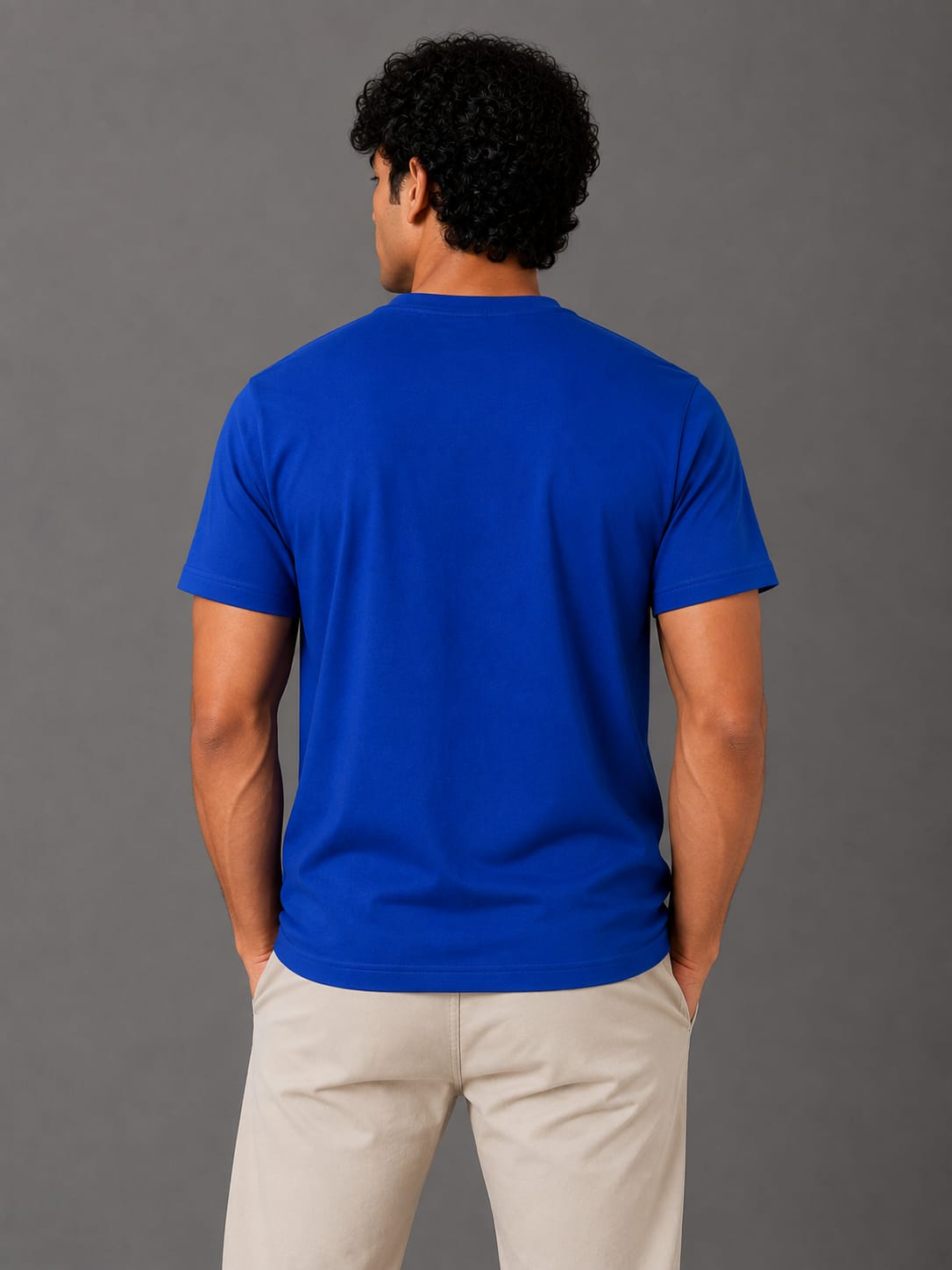 PARIDON Essential Premium Regular Fit Crew Neck T-Shirt – Royal Blue