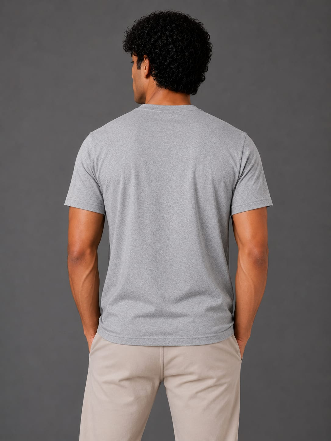 PARIDON Essential Premium Regular Fit Crew Neck T-Shirt – Heather Grey