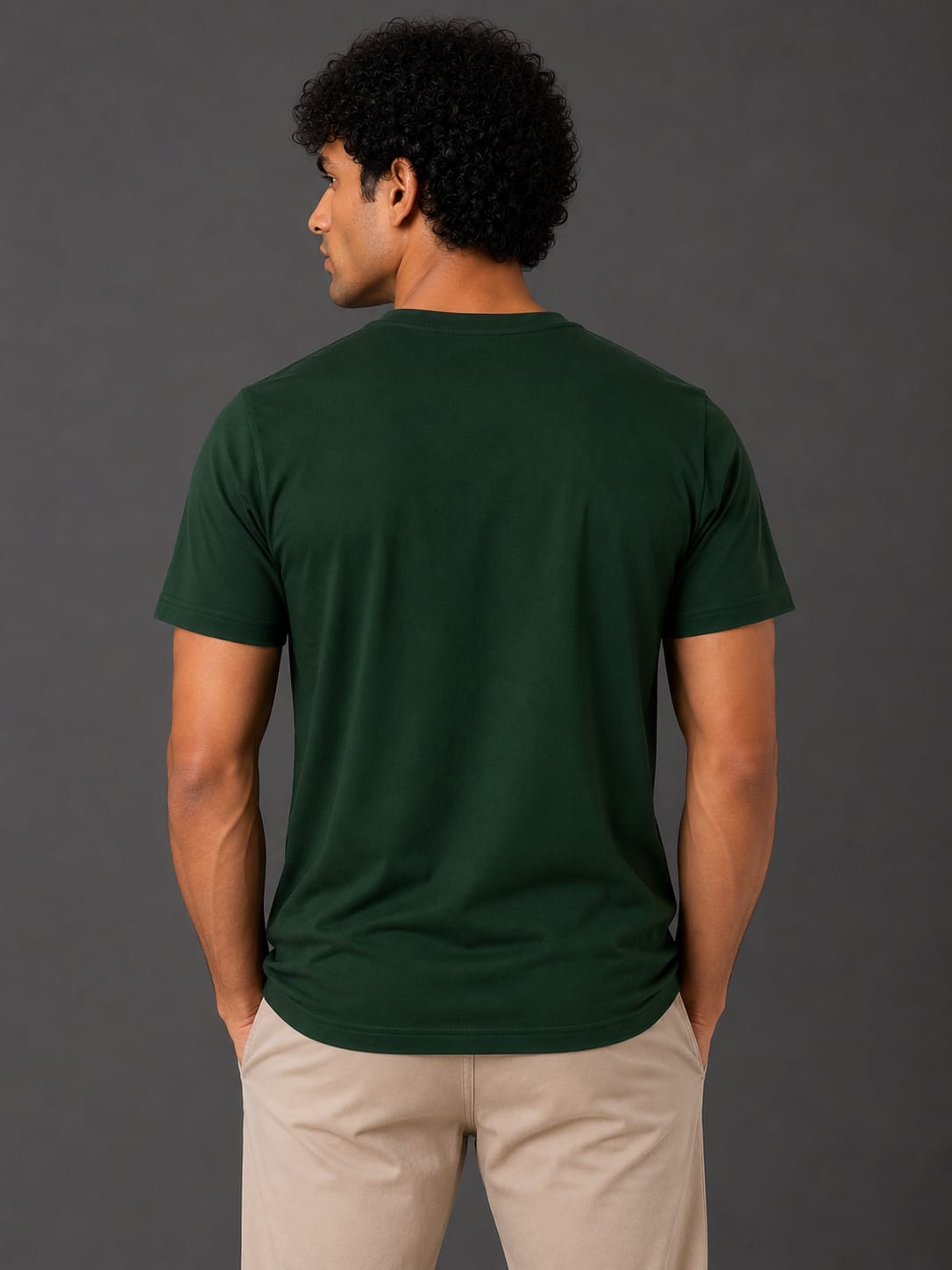PARIDON Essential Premium Regular Fit Crew Neck T-Shirt – Deep Forest Green