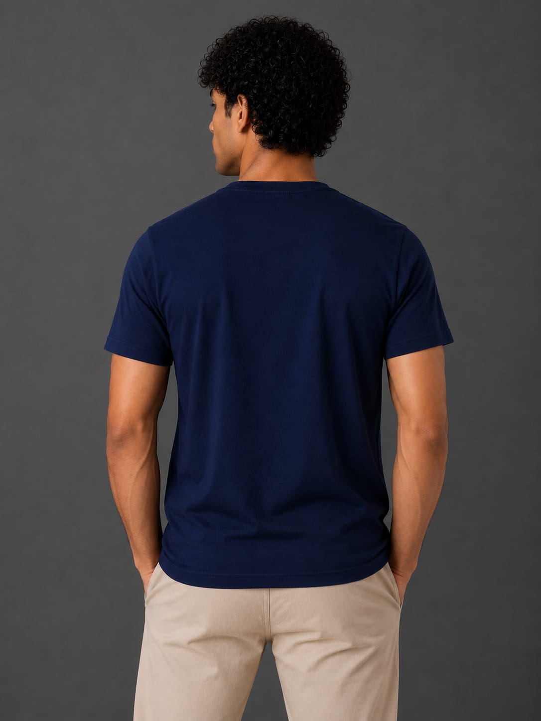 PARIDON Essential Premium Regular Fit Crew Neck T-Shirt – Deep Navy