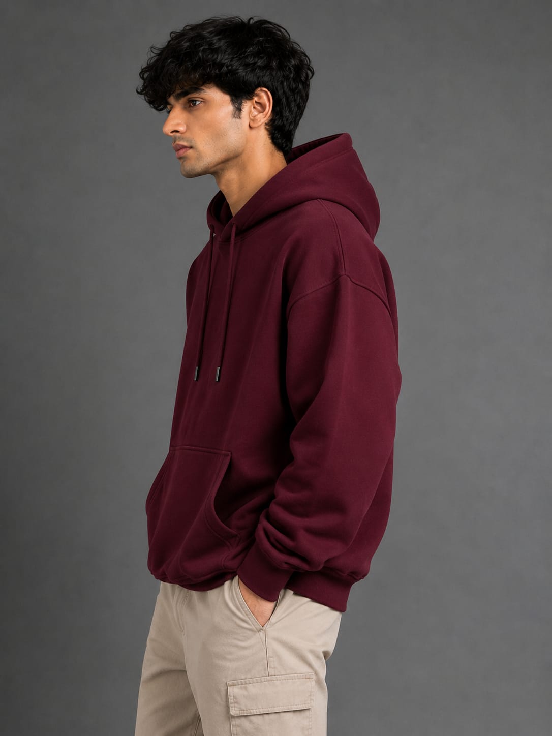 PARIDON Essential Premium Pullover Hoodie – Deep Burgundy