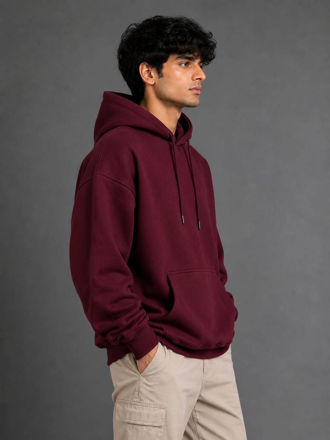 PARIDON Essential Premium Pullover Hoodie – Deep Burgundy