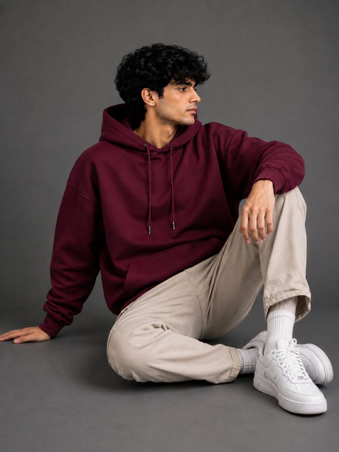 PARIDON Essential Premium Pullover Hoodie – Deep Burgundy