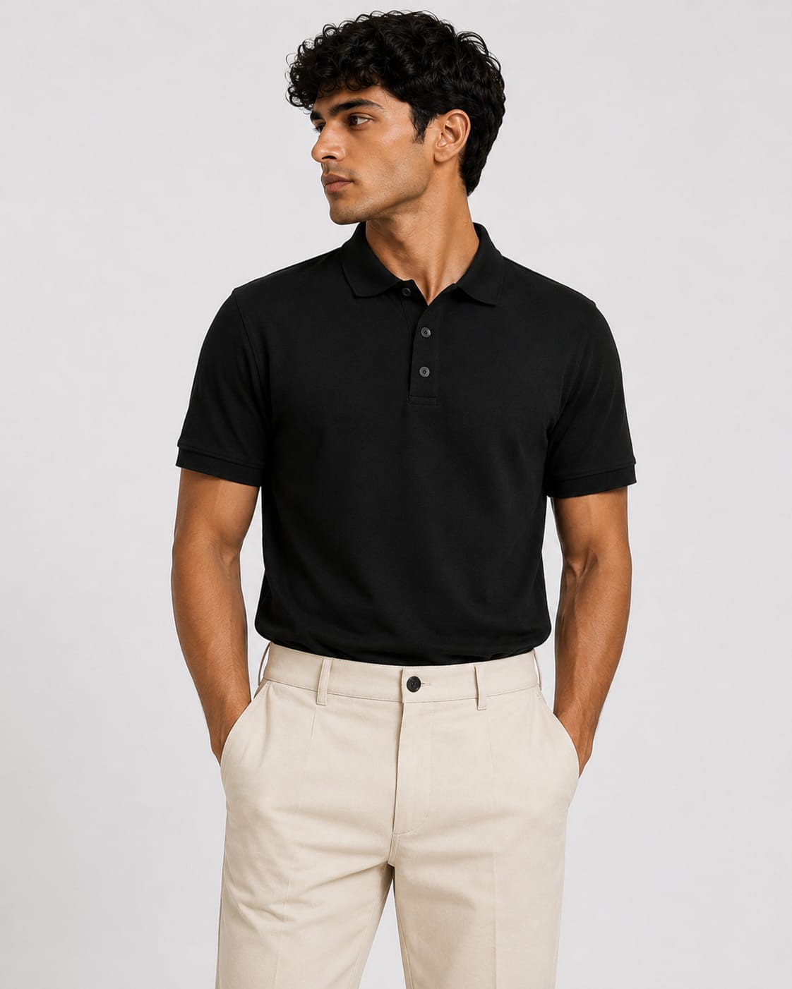 PARIDON Premium Cotton Polo T-Shirt – Black