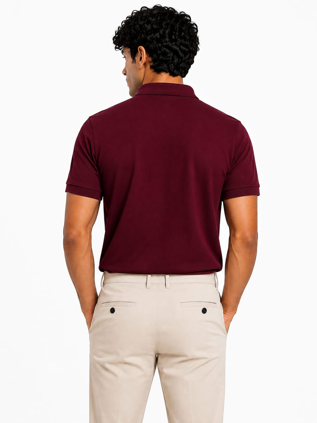 PARIDON Premium Cotton Polo T-Shirt – Maroon