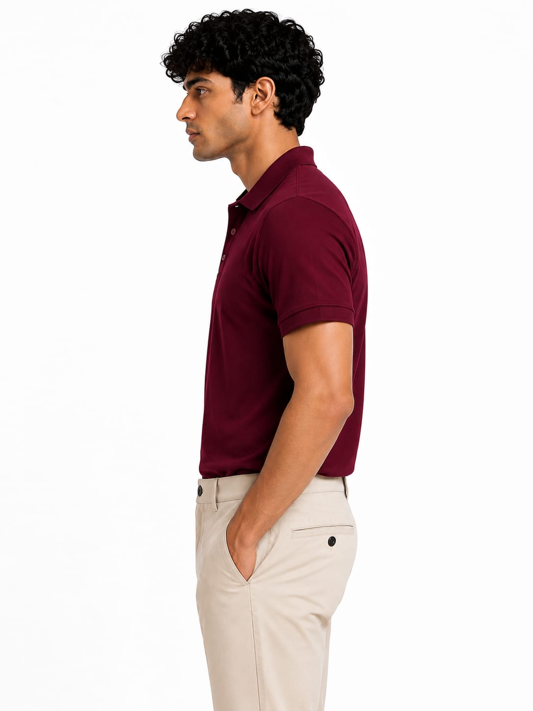 PARIDON Premium Cotton Polo T-Shirt – Maroon