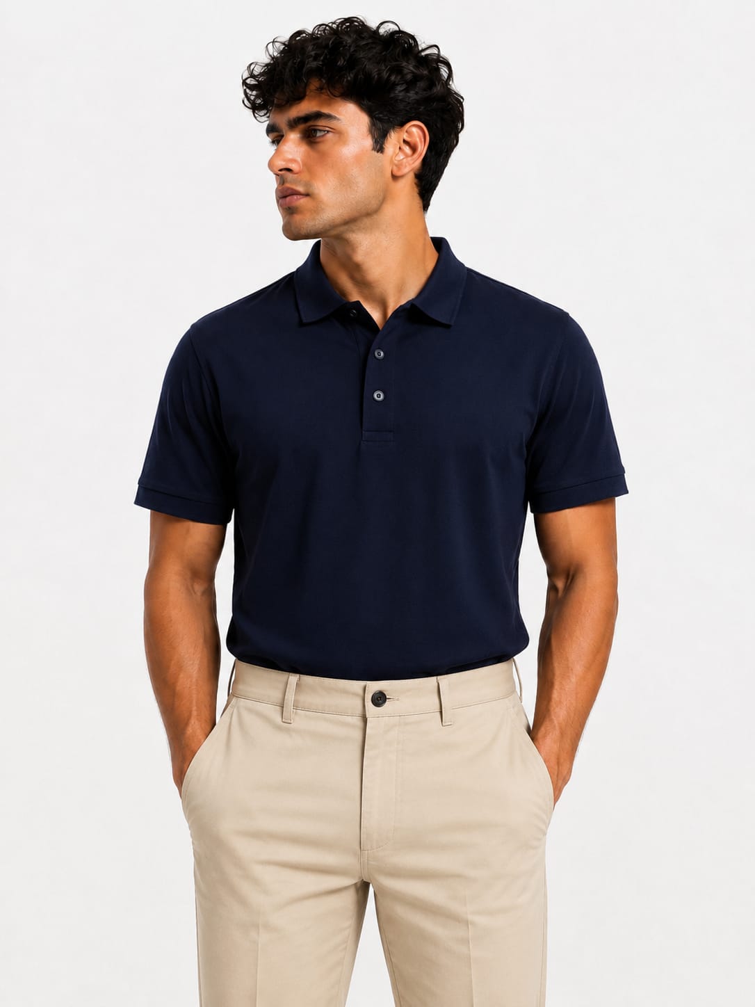 PARIDON Premium Cotton Polo T-Shirt – Navy Blue