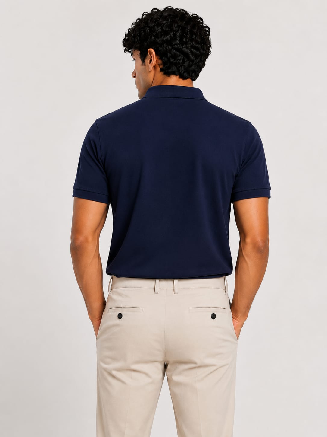 PARIDON Premium Cotton Polo T-Shirt – Navy Blue