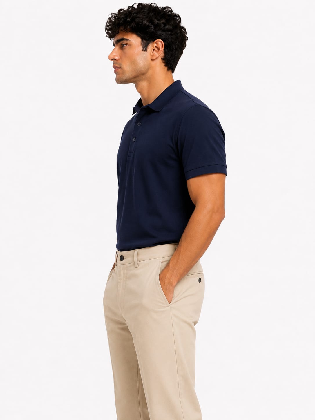 PARIDON Premium Cotton Polo T-Shirt – Navy Blue