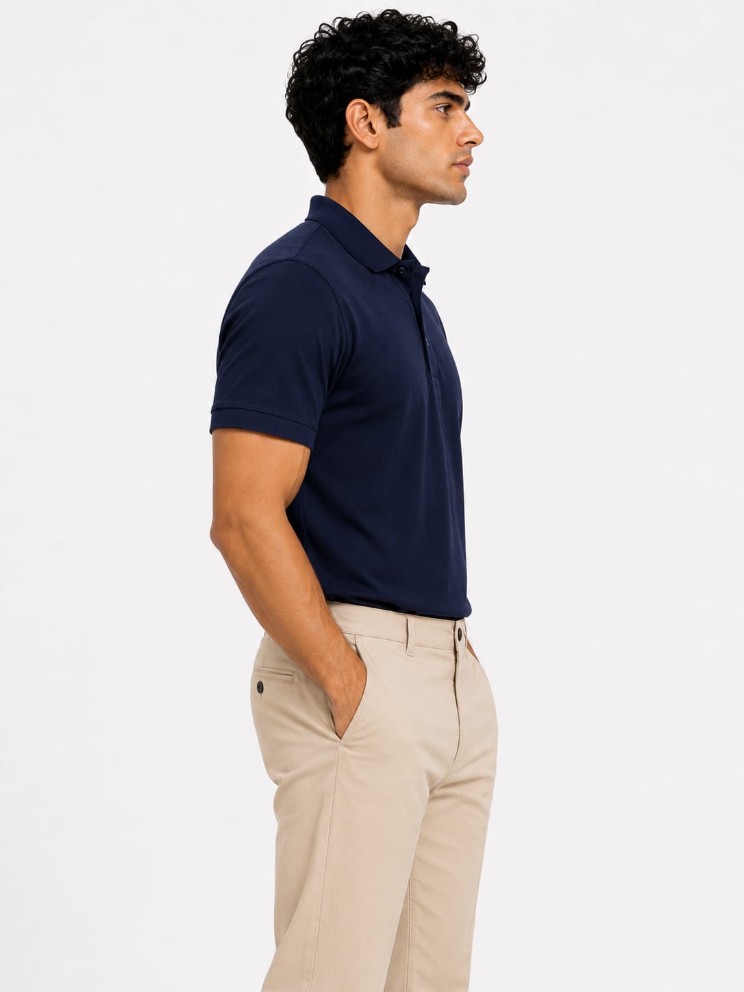 PARIDON Premium Cotton Polo T-Shirt – Navy Blue