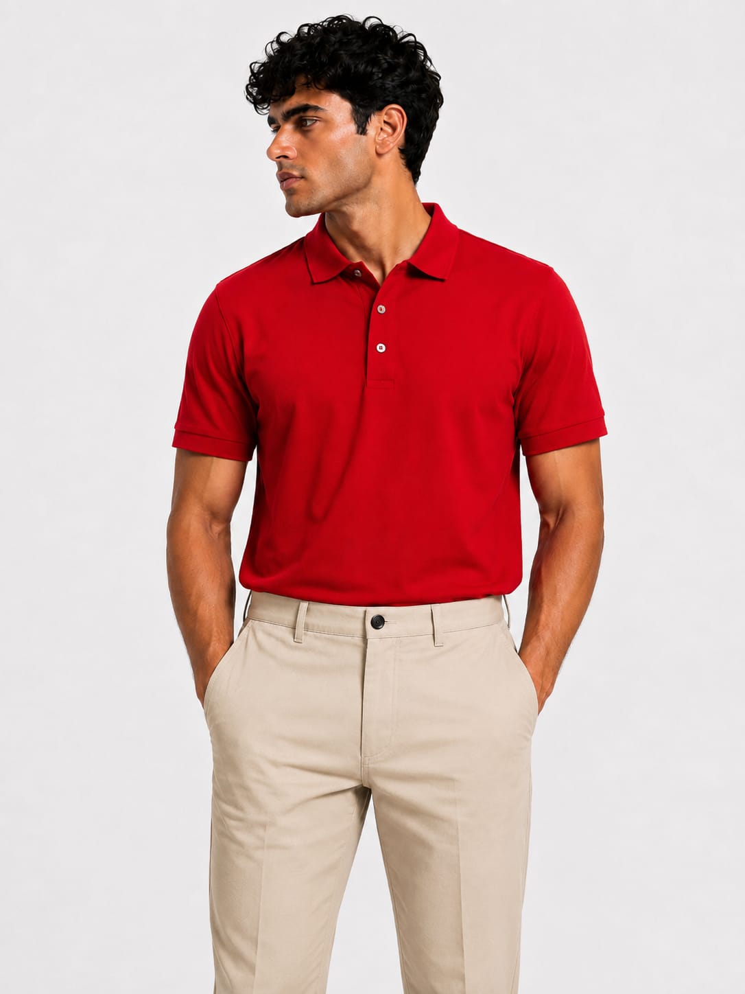 PARIDON Premium Cotton Polo T-Shirt – Red
