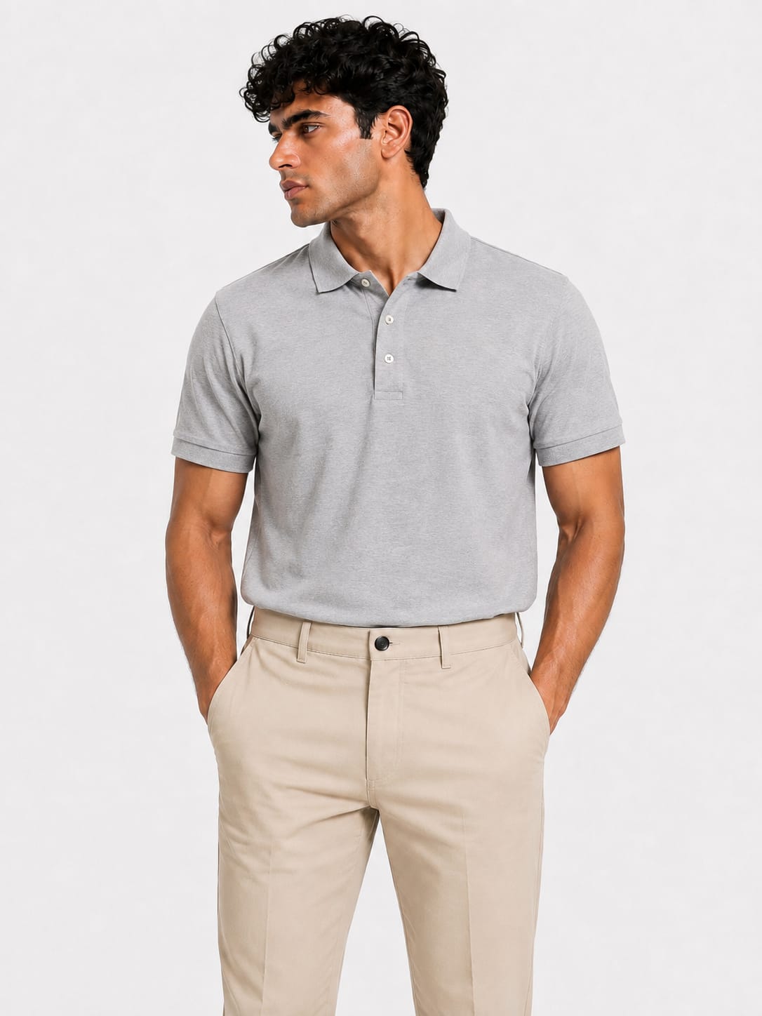 PARIDON Premium Cotton Polo T-Shirt – Grey
