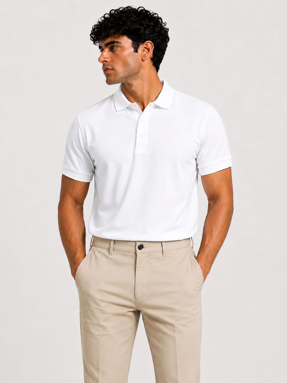 PARIDON Premium Cotton Polo T-Shirt – White
